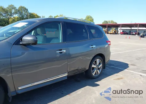 2014 Nissan Pathfinder Hybrid Platinum from USA, damaged, VIN 5N1CR2MNXEC653862